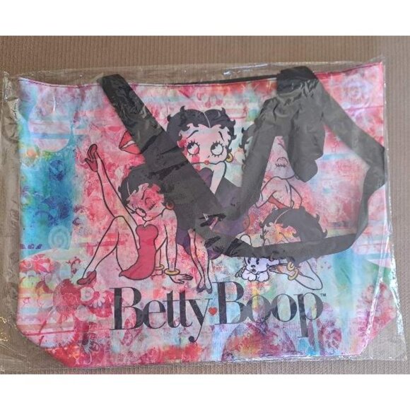 New Pink Betty Boop Pick Collage Tote Bag Large Shoulder Shopping Gift Photos - Picture 3 of 4